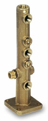 Barra irrorante Braglia M365 in ottone completa di 4 tappi G3/8M
