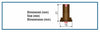 Ugello a ventaglio antideriva con inserto in ceramica blu Ø 1mm