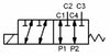 Deviatore elettrico a 6 vie da 3/8 12VDC 250 bar