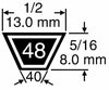Cinghia trapezoidale 4L 91