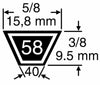 Cinghia trapezoidale 5L 43