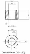 Volante diametro 300 mm con cono Danfoss