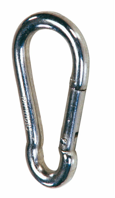 Moschettone zincato con filo ø 8mm lunghezza 80mm confezione da 15 pezzi