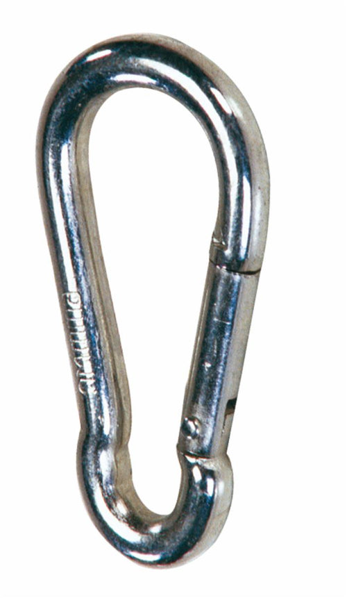 Moschettone filo diametro 6mm lunghezza 60mm confezione da 15 pezzi