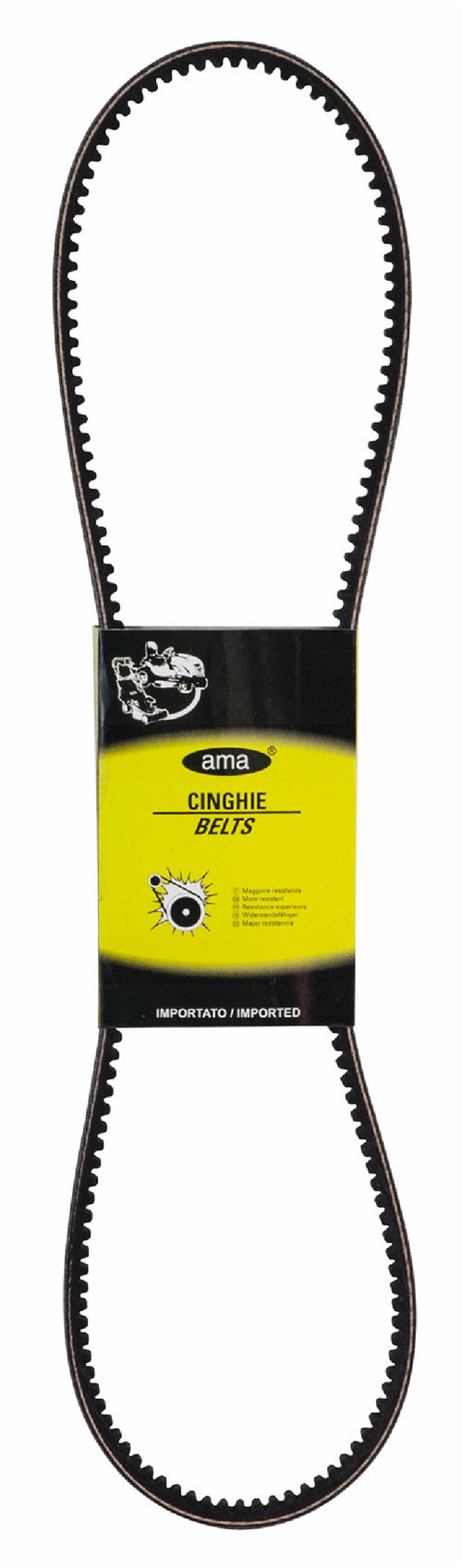 Cinghia trapezoidale standard in gomma telata AVX10mm 950 adattabile al riferimento originale Fiat 4975233