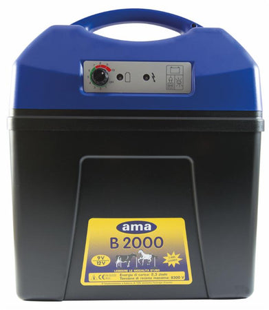 Elettrificatore per recinti Ama B2000 a batteria da 12/9V
