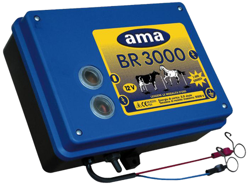Elettrificatore ranch Ama BR3000 con alimentazione a 12 V