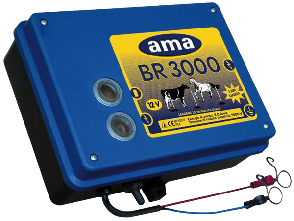Elettrificatore ranch Ama BR3000 con alimentazione a 12 V