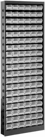 armadio metallico con 114 contenitori