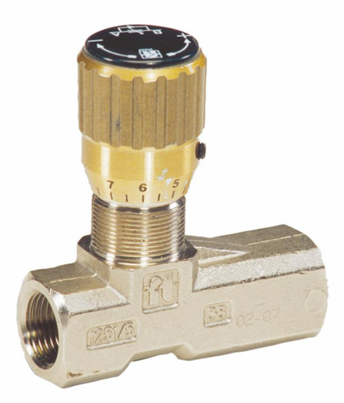 Regolatore di flusso unidirezionale da 1/2 in ottone