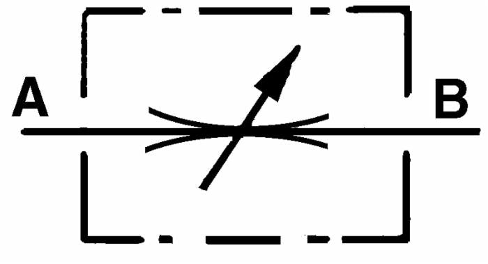 Regolatore di flusso bidirezionale da 1/4" in ottone