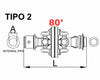 Giunto cardanico omocinetico cat. 6 per tubo interno da 32x76mm a 94x27mm