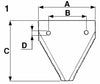 Sezione Rigata Fori Svasati Sotto BCS 58048945, Bertolini 1457300/2 confezione da 15 pezzi