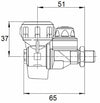 Getto M87 con antigoccia,filetto G 1/4' M