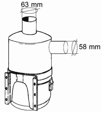 Filtro olio motore completo adattabile vari trattori Massey Ferguson