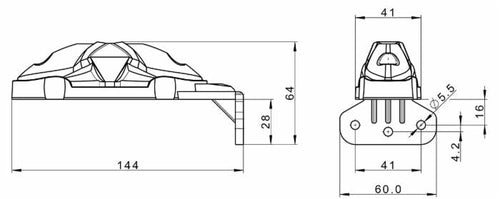 Kit 2 luci di ingombro a LED 12-36V dx/sx