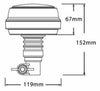 Lampeggiante a LED 12-24V base flessibile