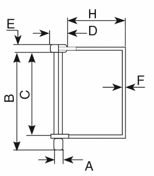 Spinotto quadro ø8x70mm