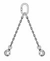 Tirante catena a due bracci con ganci lunghezza 2000mm e Ø 8mm