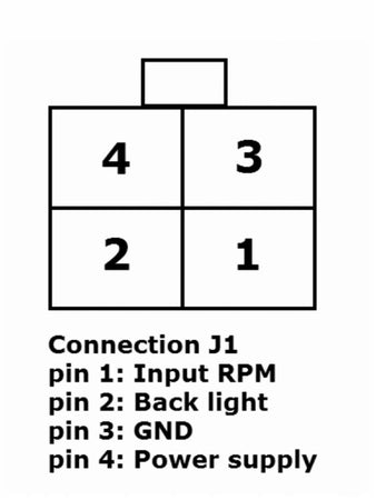 Contagiri e contaore 4000RPM 10-32V