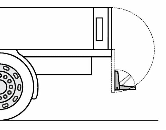 Pedana salita pieghevole per rimorchio zincata