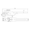 Chiusura universale tipo M50 dritto Ø 18mm