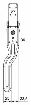 Chiusura universale tipo M50 sinistra Ø 18mm