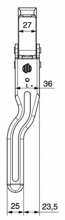 Chiusura universale tipo M50 sinistra Ø 18mm