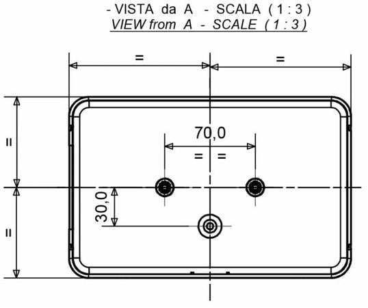 Fanale posteriore alogeno dx 220x140mm 6 funzioni luminose