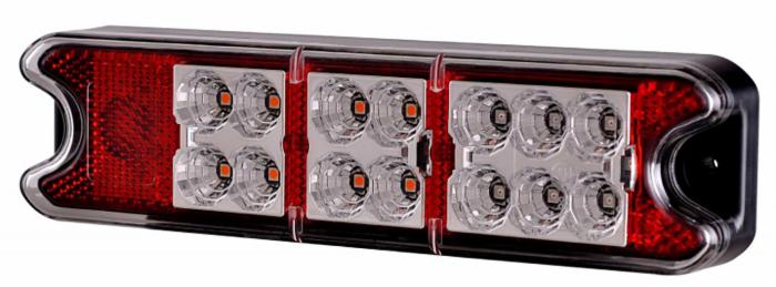 Fanale posteriore dx-sx a 18 LED 10-30V 191x49mm