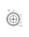 Lampeggiante base piana 12 LED 12-24V