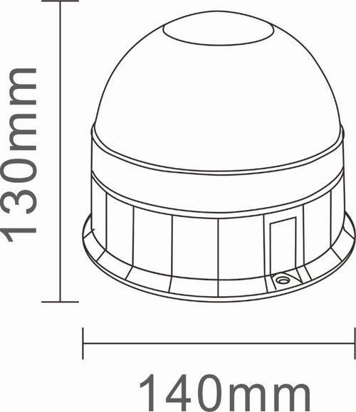 Lampeggiante base piana 12 LED 12-24V