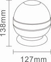 Lampeggiante a 12 LED base magnetica 12-24V a 3W