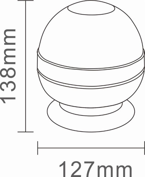 Lampeggiante a 12 LED base magnetica 12-24V a 3W