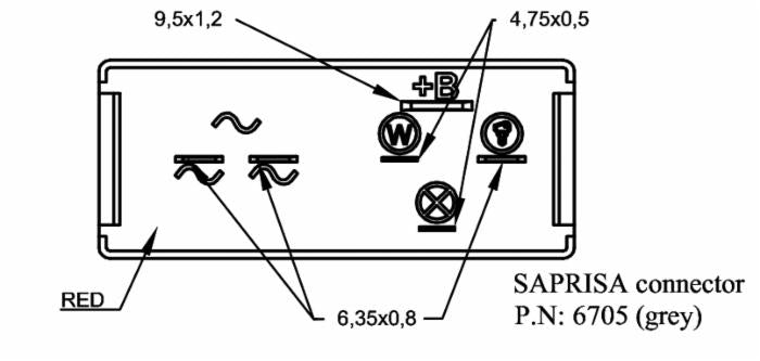Regolatore di tensione per trattore 12V adattabile al rif. originale Lombardini 7362.298 con spia