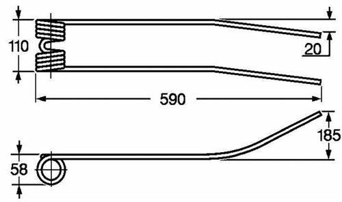 Dente giroandanatore adattabile Cimac filo 9