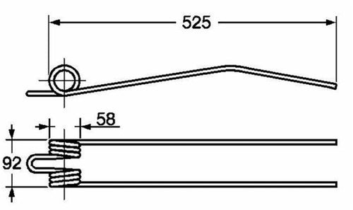 Dente giroandanatore adattabile Fahr 1650,2731 0623,1509 1,1089,030,101,00 filo 9