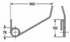 Dente Seminatrice Anteriore Corto Gaspardo 18903640 Filo 9