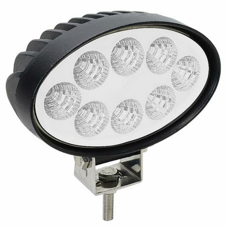 Faro da lavoro 8 LED Epistar ovale a largo raggio freddo 24 W IP67