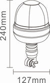 Lampeggiante Gea base baoinetta 16 LED 12-24V