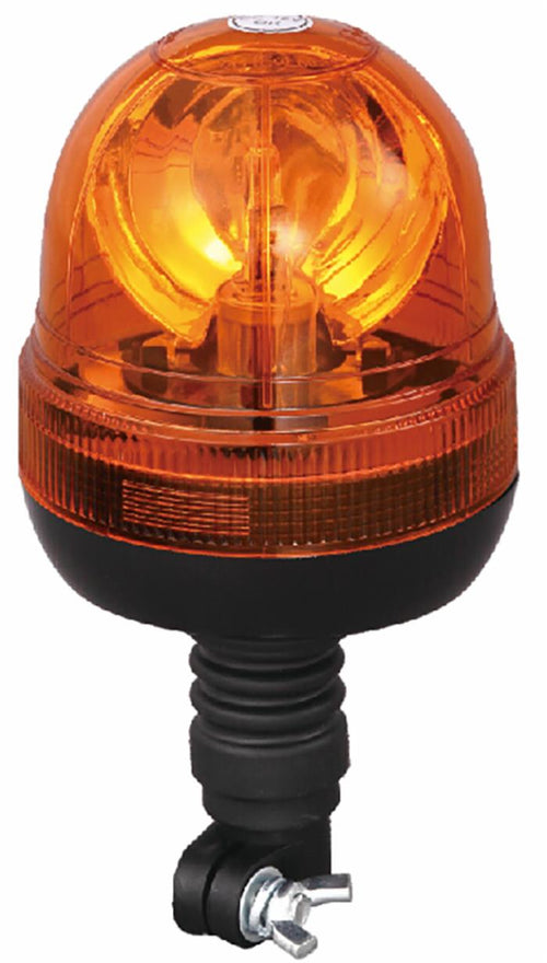 Lampeggiante per trattori alogeno base flessibile a baionetta 24V 70W