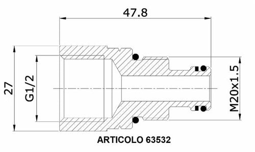 Bussola carry-over per distributore 3/8
