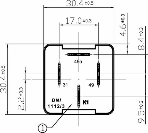 Intermittenza 4 poli 12V per fanali LED ed alogeni