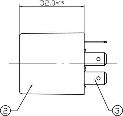 Intermittenza 4 poli 12V per fanali LED ed alogeni confezione da 2 pezzi