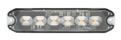 Luce di segnalazione flash 6 Led arancio