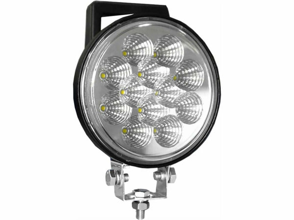 Faro da lavoro a 12 LED rotondo Ø 156mm a lungo raggio 36W IP67 Confezione da 1pz