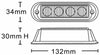 Luce di segnalazione arancio 4 LED 12/24V