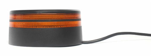 Lampeggiante a 50 LED 12-24V 25W con doppia luminosità base piana