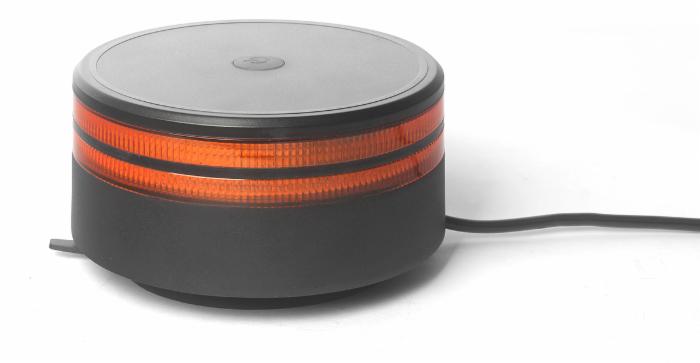 Lampeggiante a 50 LED 12-24V 25W a doppia riga base magnetica