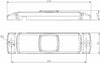 Fanale di ingombro a LED rosso 12-36V
